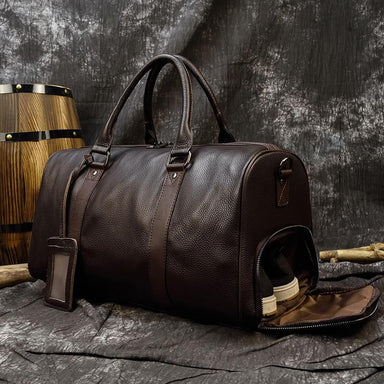 Genuine Leather Travel Bag - More than a backpack