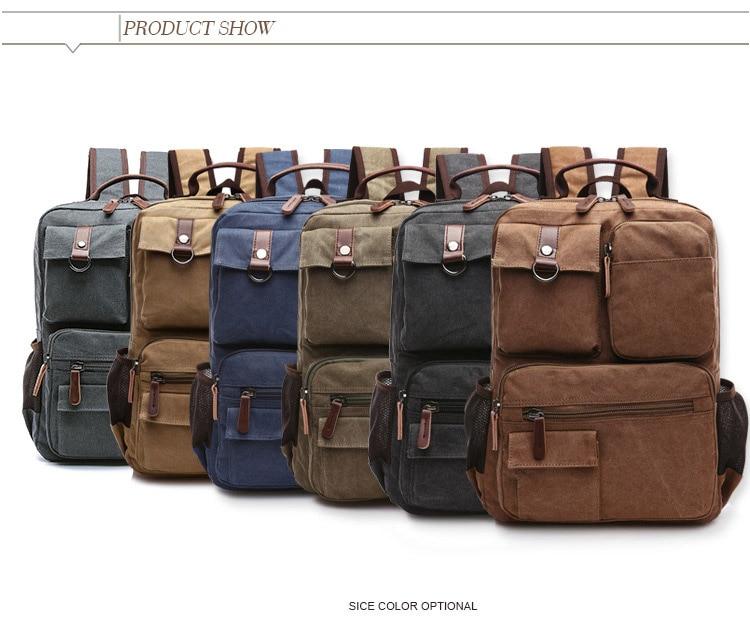 Large Canvas Laptop Backpack - More than a backpack