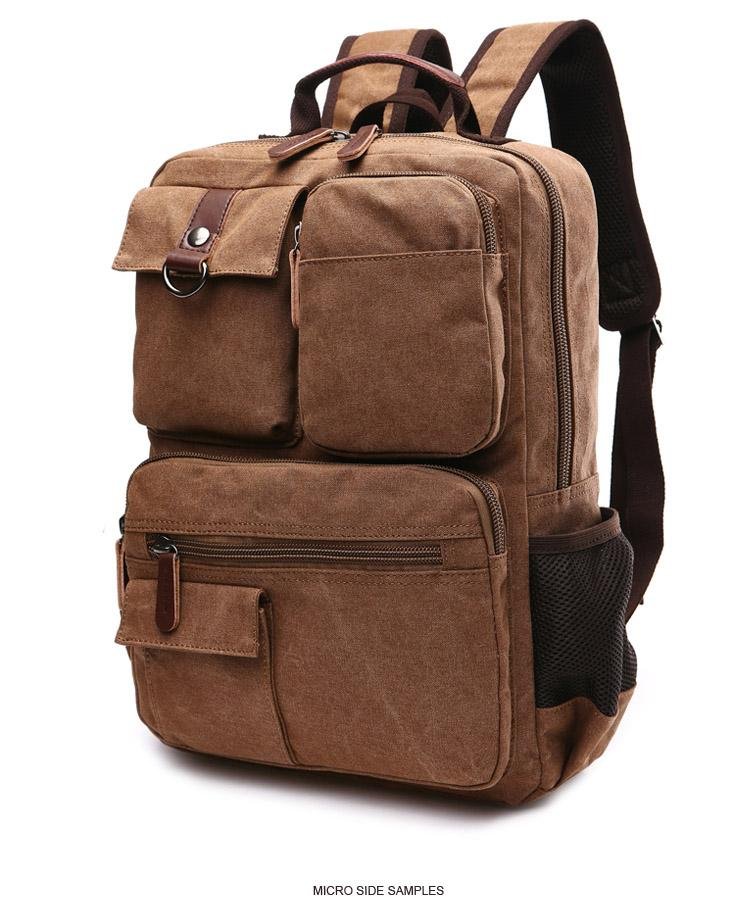 Large Canvas Laptop Backpack - More than a backpack