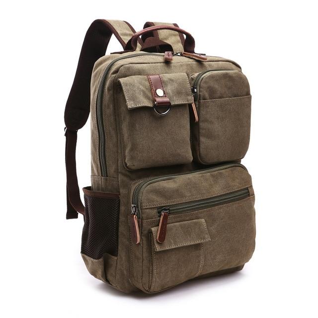 Large Canvas Laptop Backpack - More than a backpack