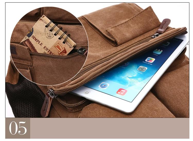 Large Canvas Laptop Backpack - More than a backpack