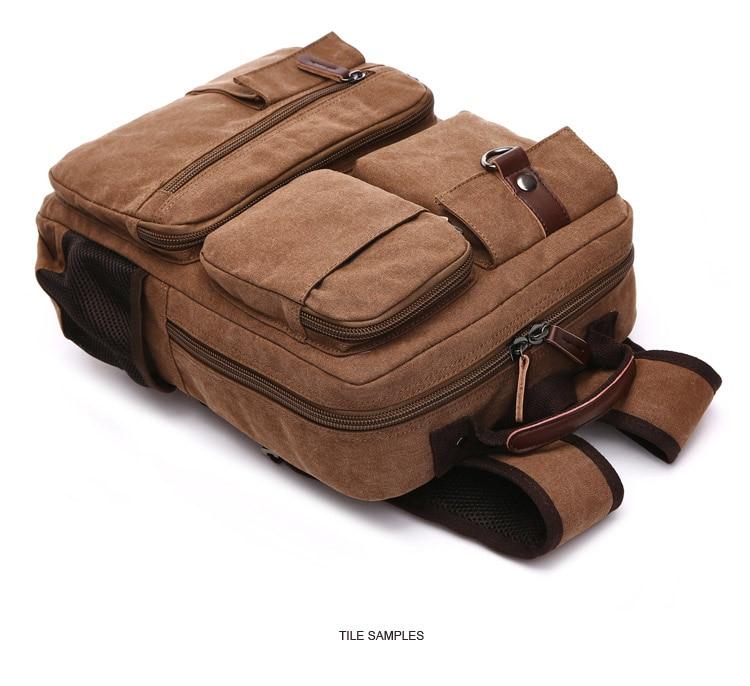 Large Canvas Laptop Backpack - More than a backpack