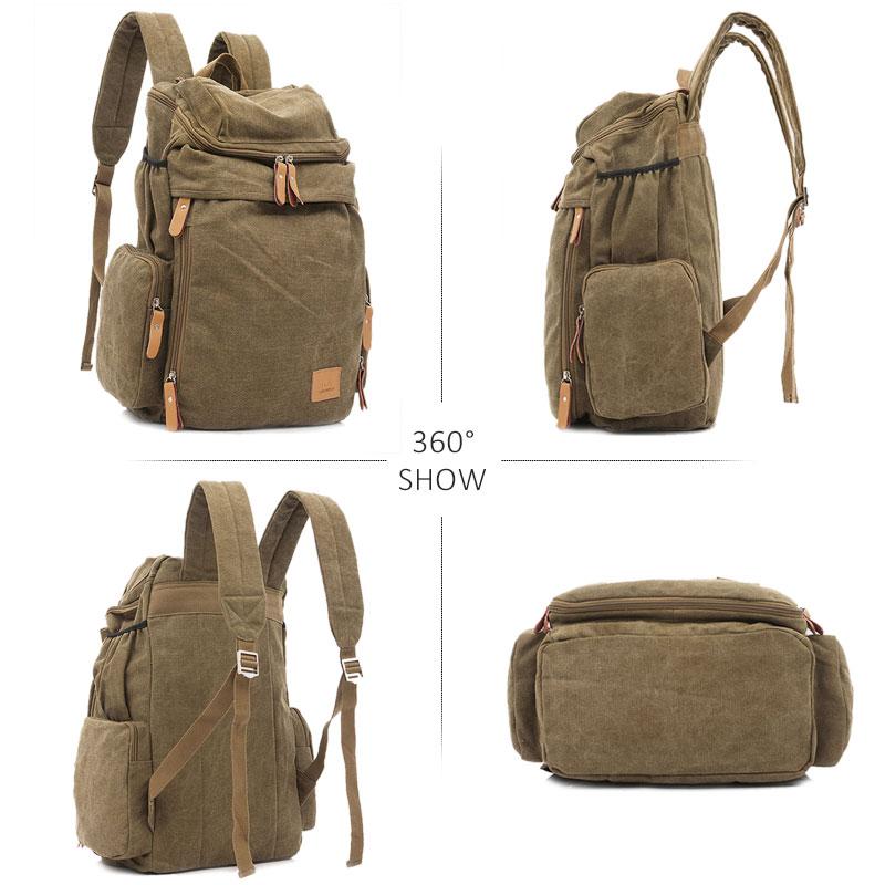 Large Canvas Travel Backpack - More than a backpack