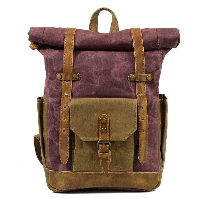 Military Roll-top Canvas Backpack - More than a backpack
