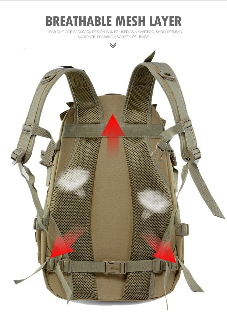 Military Tactical Outdoor Backpack - More than a backpack