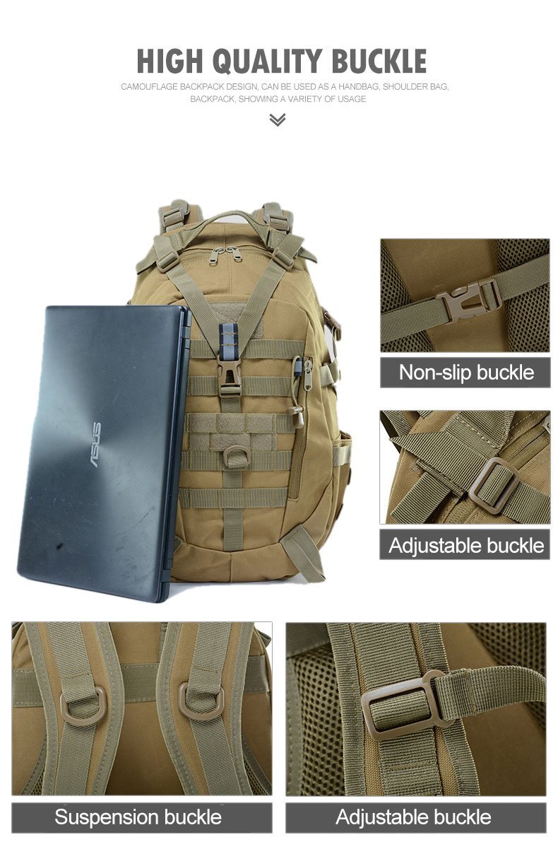 Military Tactical Outdoor Backpack - More than a backpack