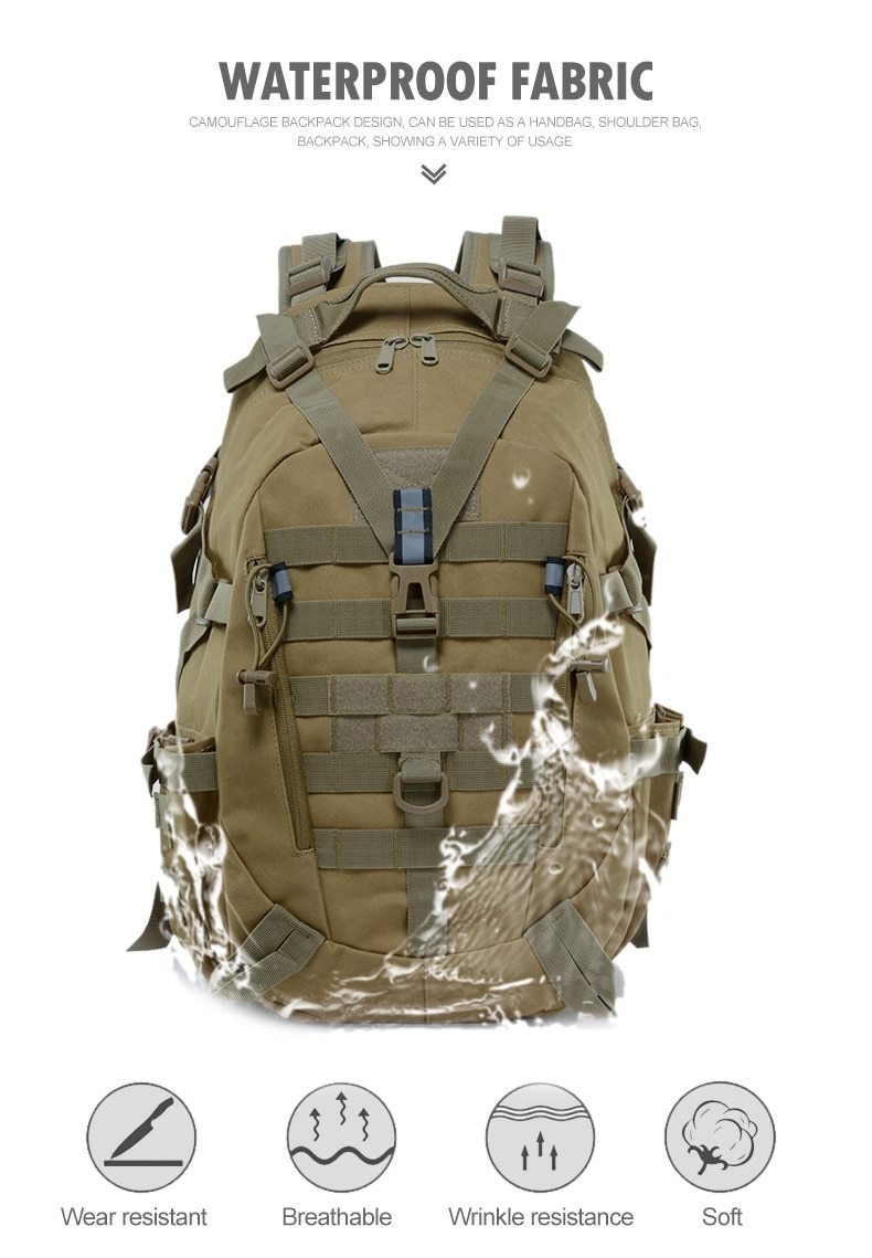 Military Tactical Outdoor Backpack - More than a backpack