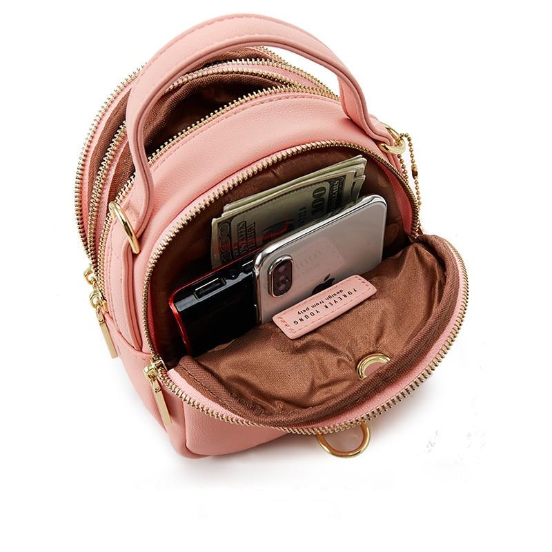 Soft Faux-Leather Mini Backpack - More than a backpack