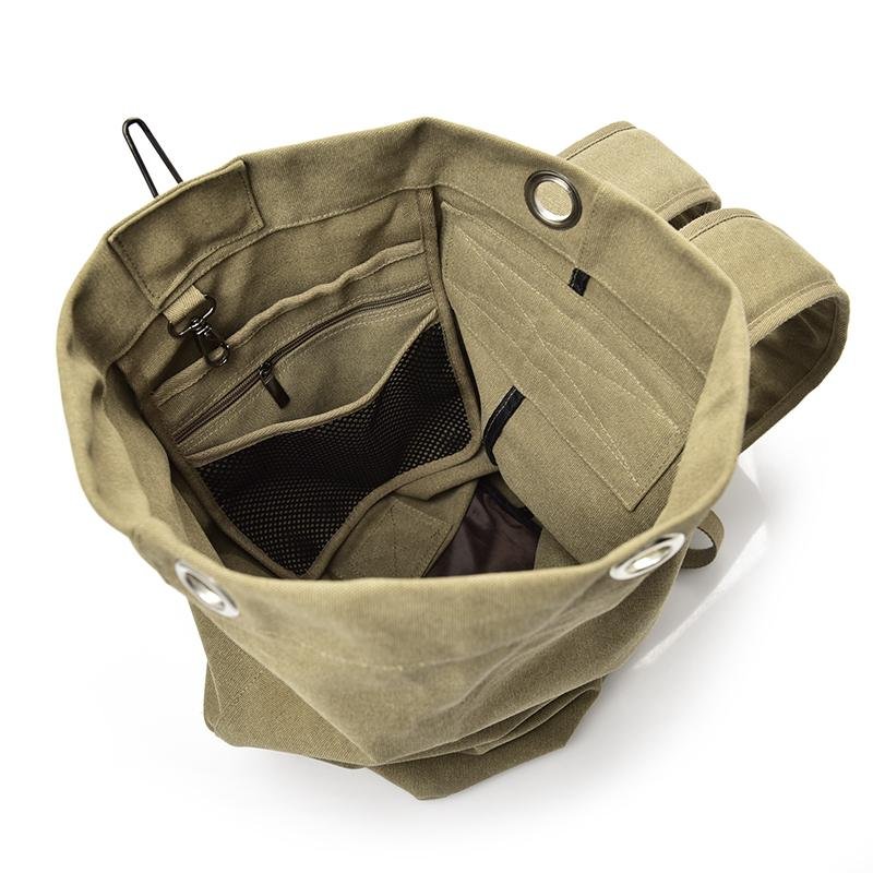 'The Military' - Canvas Duffel Backpack - More than a backpack
