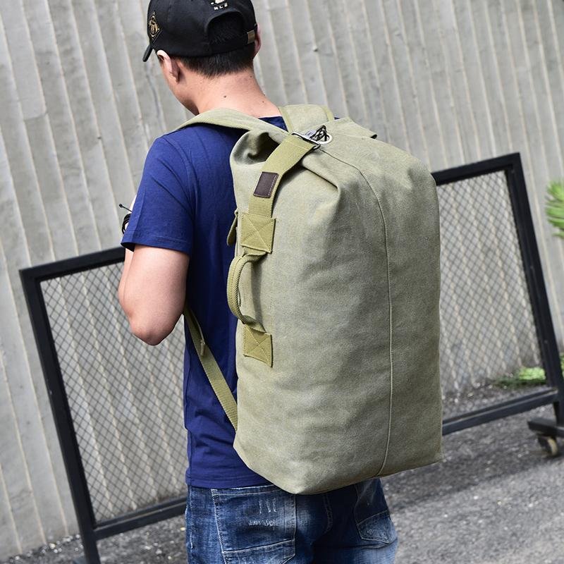 'The Military' - Canvas Duffel Backpack - More than a backpack