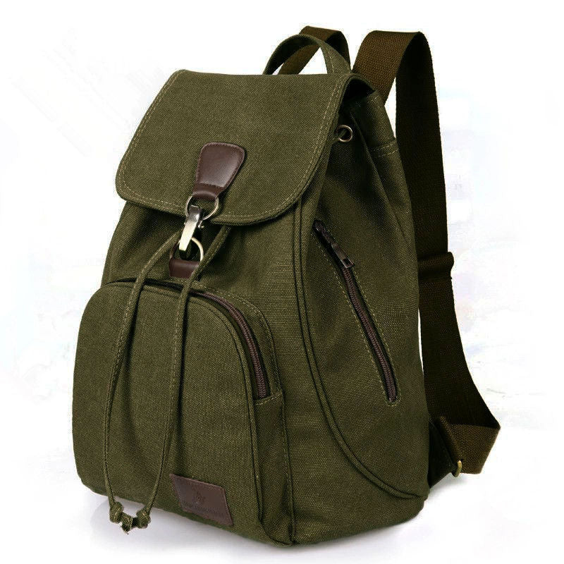 Vintage Drawstring Canvas Backpack - More than a backpack