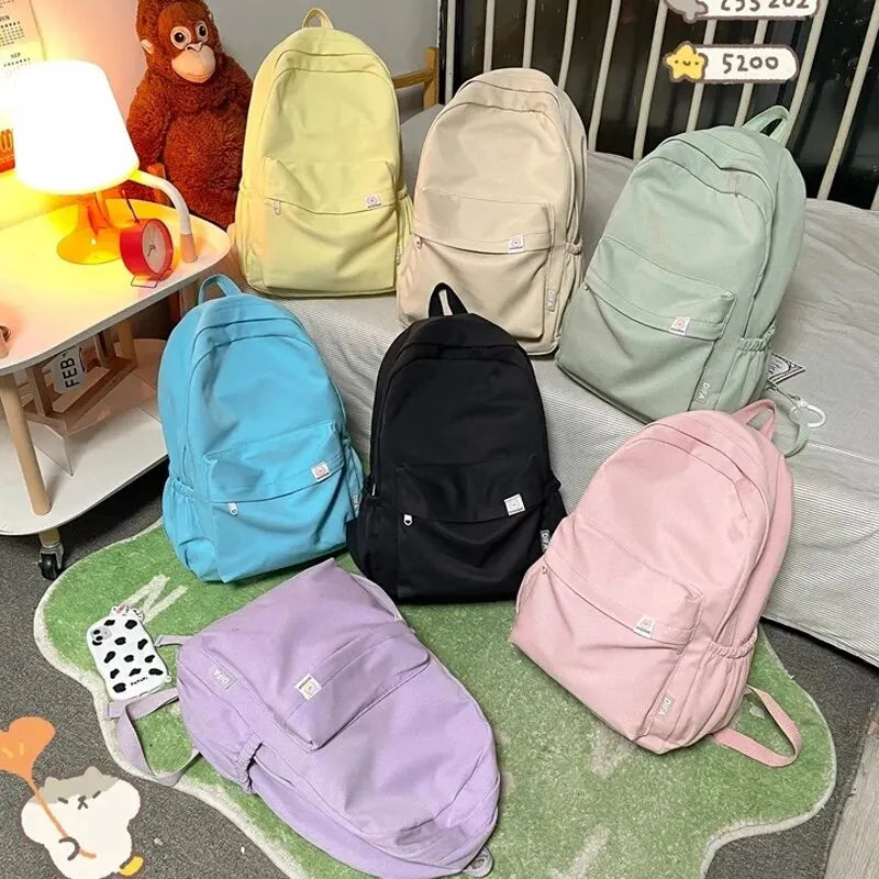 FlexPack Solid Color School Backpack