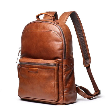Genuine Leather Business Travel Backpack - More than a backpack