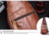 Genuine Leather Crossbody USB Bag - More than a backpack