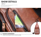 Genuine Leather Crossbody USB Bag - More than a backpack