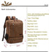 Vintage Canvas Travel Backpack - More than a backpack