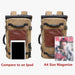 Vintage Large Canvas Travel Bucket Backpack - More than a backpack