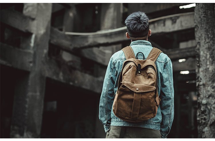 American Retro Oil Wax Canvas Backpack - More than a backpack