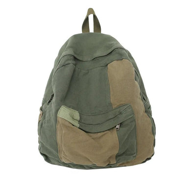 Panelled Canvas School Backpack - More than a backpack