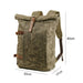 Vintage Waxed Canvas Rolltop Backpack - More than a backpack